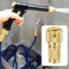 Sarini 2pcs Quick Connector Faucet AdapterSet Aluminum Alloy Copper-Plated Expandable