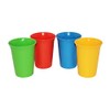 Vintage Set of 4 Tupperware 7 Ounce Bell Tumblers Blue