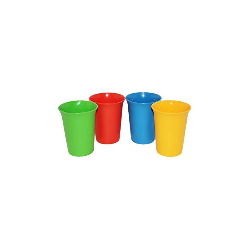 Vintage Set of 4 Tupperware 7 Ounce Bell Tumblers Blue