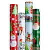 Anvure Christmas Wrapping Papers (4 Rolls: 93 sq. ft total)