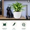 TULMERO Matte Flower Pot, Plastic Planter, Decorative Pot for Large