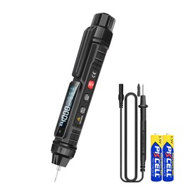 SNAKOL Pen Type Digital Multimeter Voltage Tester NCV Non-Contact Meter 600V Voltmeter, Measure AC DC Voltage Resistance Diode Capacitor Frequency Continuity for Electrician Tools