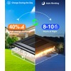 ENSLI 12 Pack 4x4 Solar Post Cap Lights Outdoor, Fence