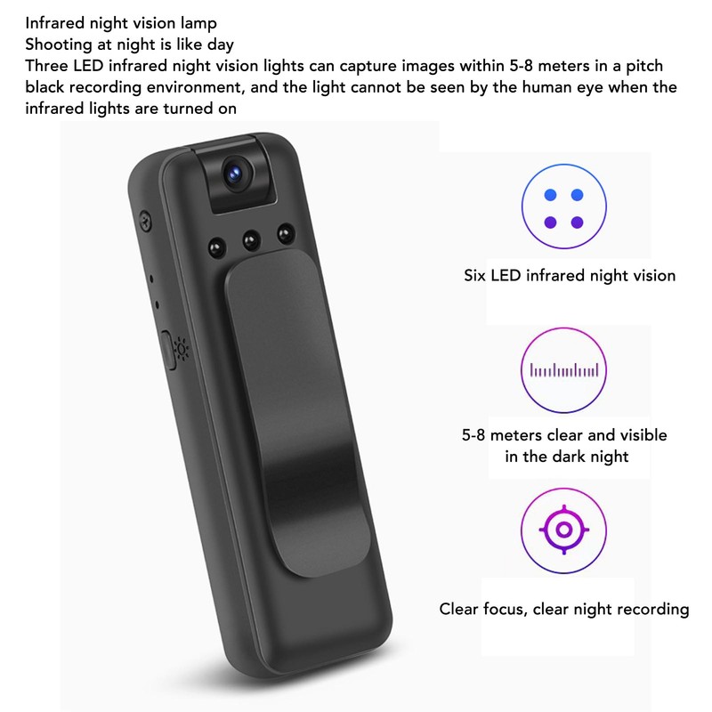 ZC M8 1080P HD Mini Camera Portable Mini Body Camera