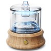 Lecdura Glass Essential Oil Diffuser, 80ML Small Glass Reservoir Natural