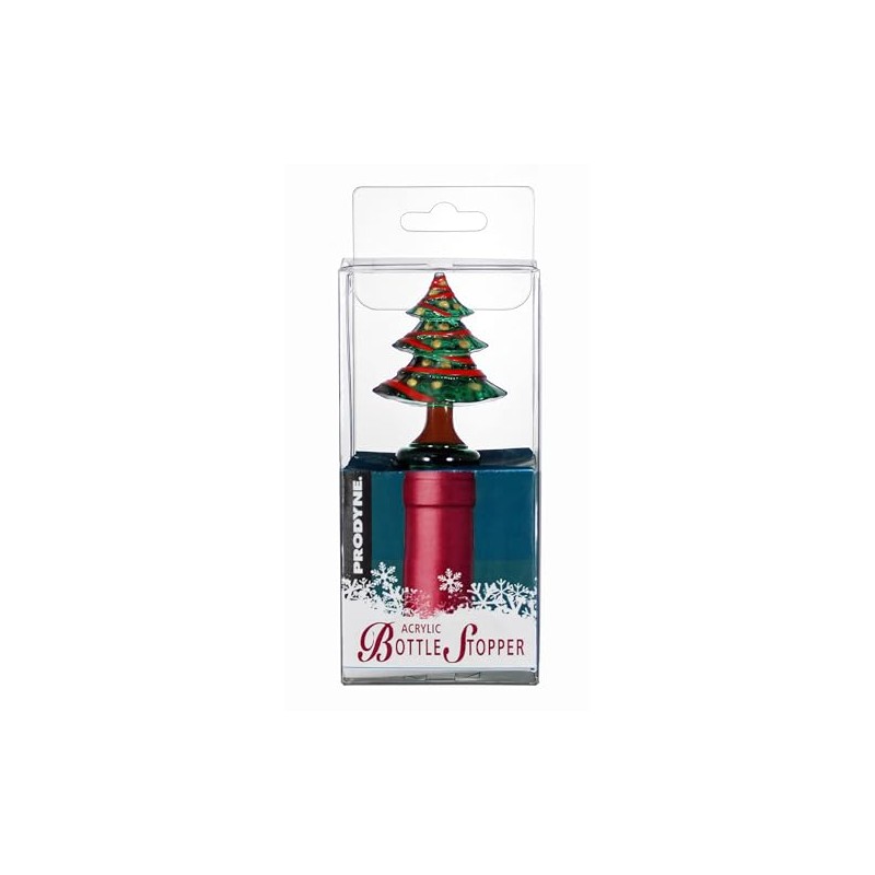 Prodyne Christmas Tree Acrylic Bottle Stopper