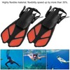 1 Pair Adjustable Snorkeling Fins TPR Open Heel Long Diving