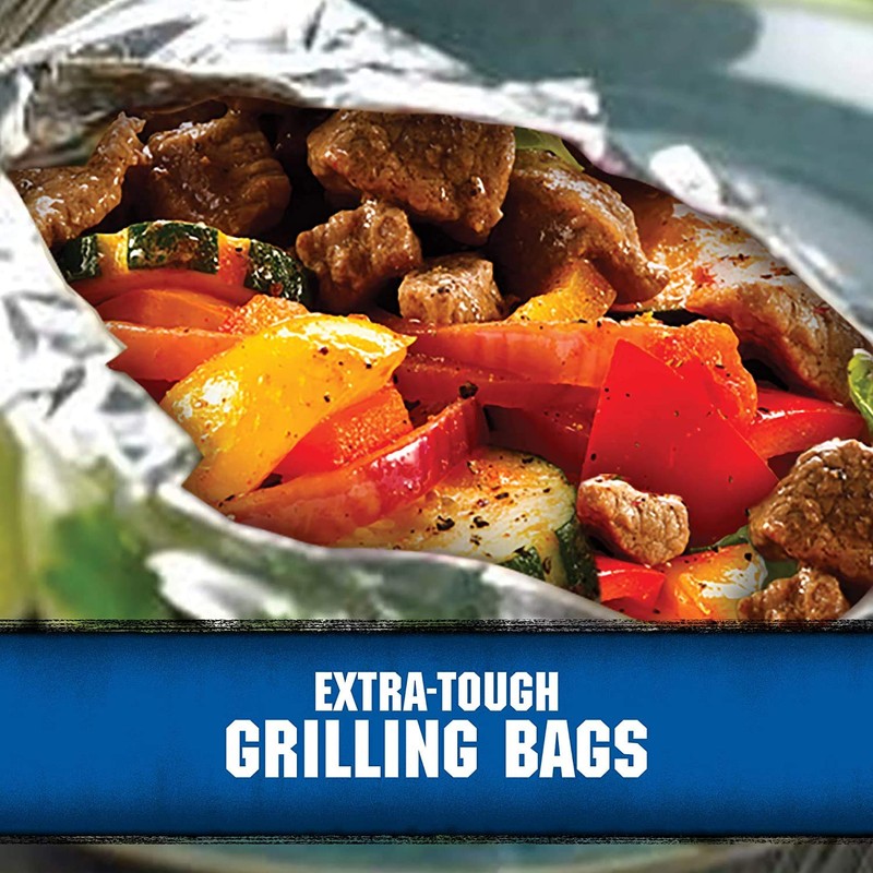 Kingsford Grilling Extra Tough Aluminum Grill Bags, For Locking in