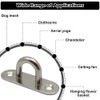 PMTFUMY 4-Pack Stainless Steel Pad Eye Plate U-Hooks – Heavy