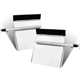 BLVD 24″X24″ Stainless Steel Quarter Fender For Semi Truck Freightliner Peterbilt VNL