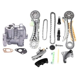 OCPTY Oil Pump,Timing Chain Kit for 1997-2009 for Ford Explorer 4.0L;2001-2009 for Ford Explorer Sport Trac 4.0L Replace 4L2Z6M290AA,F77Z6M264BA