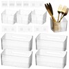 yeesport 8 PCS Cabinet Door Organizer Bins, Clear Plastic Wall