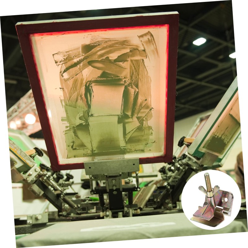 Angoily Silk Screen Printing Hinge Clamp Galvanized DIY Tool for