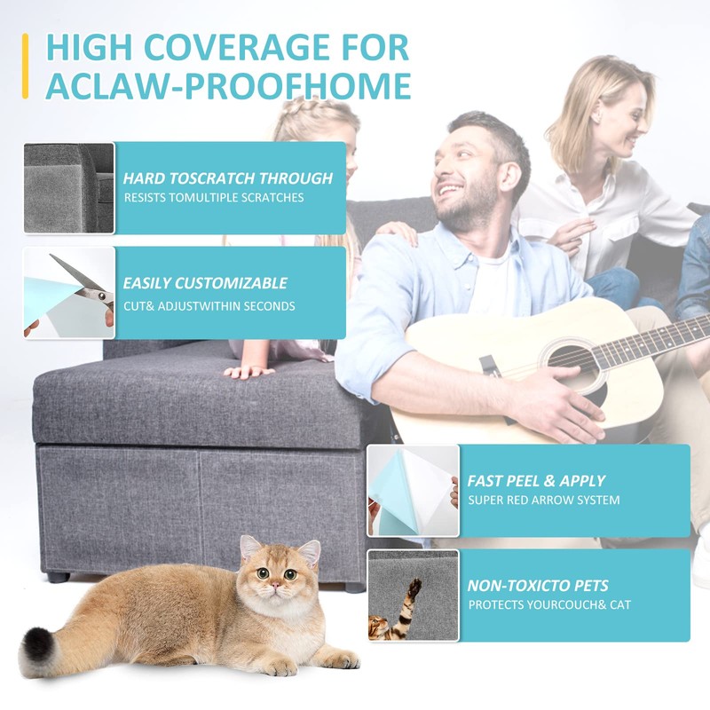 HappyFreeSX Anti Cat Scratch Furniture Protector from Cats, 11 PCS