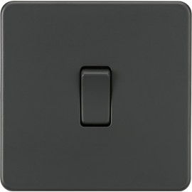 Knightsbridge Screwless 10AX Intermediate Switch - Anthracite