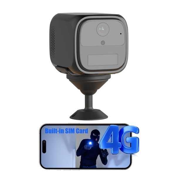 4G LTE Cellular Security Camera Wireless Indoor, No WiFi Security