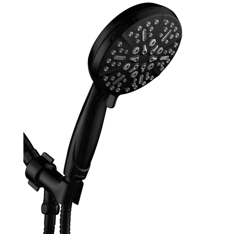Matt Black Shower Head with Handheld Spray High Pressure-Multifunction Strong