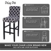 Deisy Dee Stretch Slipcovers Chair Cover for Counter Height Side