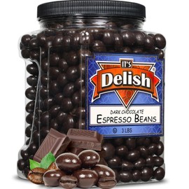 It'S Delish Dark Chocolate Covered Espresso Beans - by It's Delish, 3 Lbs Jumbo Container...