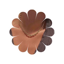 Allereya Boho Twist Chain Necklace Twist Rope Chain Necklace Gold Twist Rope Necklace Braided Rope Chain Necklace Jewellery for Women and Girls, Zinc, No Gemstone