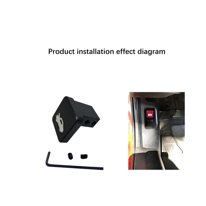 Melincars Heavy Duty Billet Aluminum Hood Release Handle & Cable