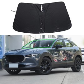 Unbranded Foldable Front Window Protector Car Windshield Sun Shade for Mazda CX-30 20+ US