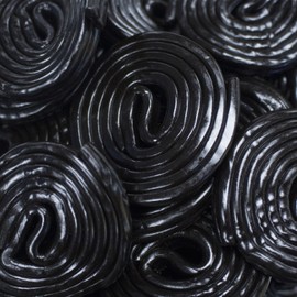 nuts n more Broadway Black Licorice Wheels - 1- lb- Made in Italy