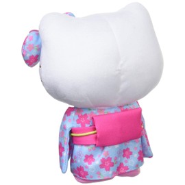 サンリオ ハローキティ 桜着物シリーズ 水色 ぬいぐるみ Sサイズ 098467-17