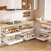 Seinloes 2 Pack Pull out Cabinet Organizer 21"Deep With Raising