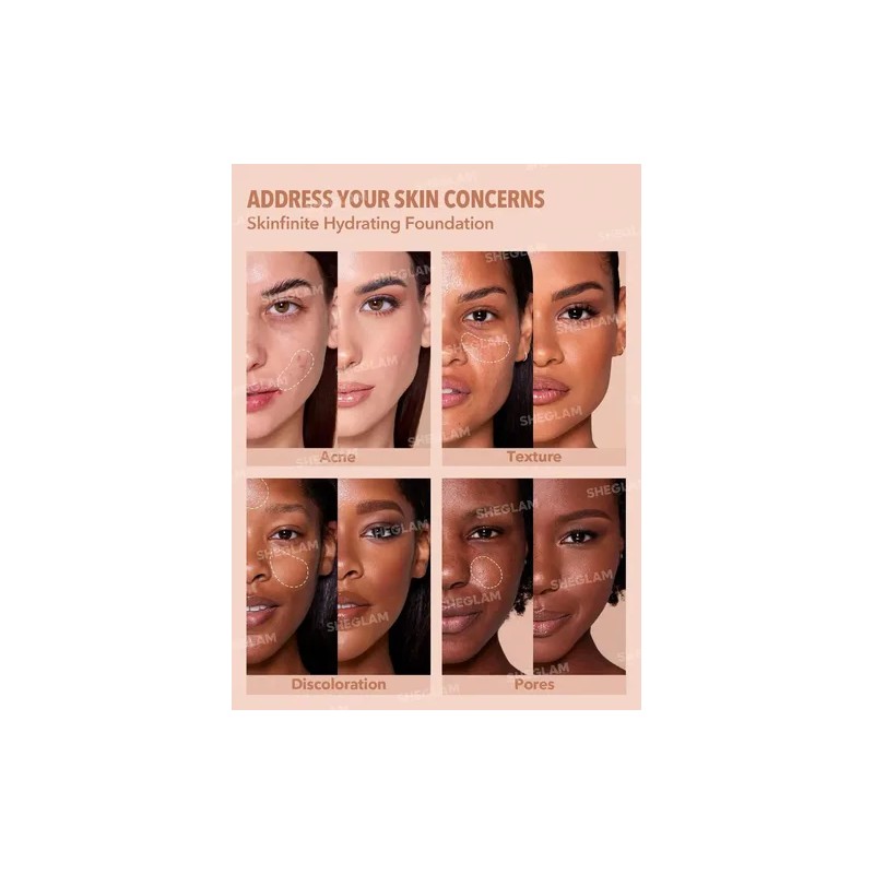Crema Hidratante Sheglam Skinfinite Base Tono Miel