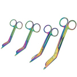 SURGICAL ONLINE Titanium Galaxy Rainbow 3.5", 4.5", 5.5and 7.5Ultimate EMS Bandage Lister Scissor Ideal for Nurses, EMT, Medical Students, Firefighter, Fisherman, Hobbies and Taxidermy (4.50")