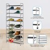 USTECH Free Standing 10-Tier Shoe Rack, Large Capacity Shoe Organizer