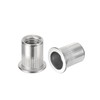 sourcing map 25Pcs Rivet Nuts Flat Head, 3/8" Stainless Steel