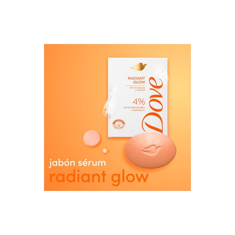 Dove Jabón en barra Radiant Glow, 135gr