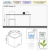 Lechuza Cube - Glossy, High-Quality Plant Cube with Stick Irrigation