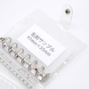TSUKURIRO Personal Organizer, Mini 6 Holes, PVC, Transparent, Binder, Clear,