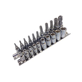 Torx Bit Socket & E Type Torx Socket Set, Male Torx, Female Torx, Flower Socket, Star Socket, Torx Wrench, Tool Set