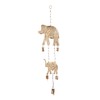 Deco 79 Metal Elephant Windchime with Bells, 10" x 2"