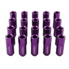 JDMSPEED Purple 60MM Aluminum Extended Tuner Lug Nuts Replacement for