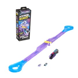 Hyper Burst Jump Strike Playset | Race and Battle! | Customizable Race Track & Micro Cars | Over 600+ MPH Scale Speed!