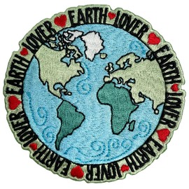 Pawprint Family | I am an Earth Lover Sew on Patch | Customise Jackets, Bags, and More to Express Your Personality!