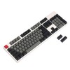 YMDK Thick PBT Black White Dolch OEM Profile Keycap Keyset