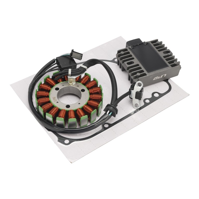 Artudatech Generator Stator Regulator Rectifier & Gasket For Kawasaki Ninja