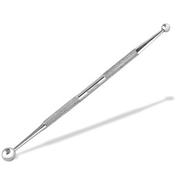 InstrumenteNrw Acupressure Pen Balls Diameter 6/9 mm Stainless Steel Manual Hand Massage Device Acupuncture Pen Point Finder Meridian Pen Acupressure Pen Acupressure (Stainless Steel)