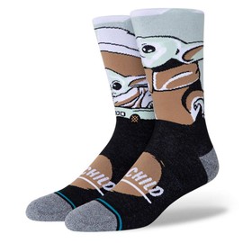 Stance Men's The Child Crew Socks (MD (Men's Shoe 6-8.5, Women's Shoe 8-10.5), Blue)