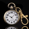 ALIENWOLF Vintage Round Classical Pocket Key Chain Watch Pendant