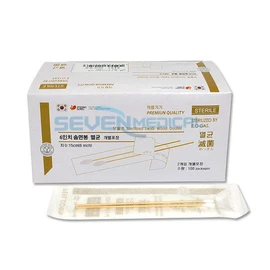 Poongung Enterprise Sterilized Cotton Swabs (6 Inch) 100 Bags (200P) Sterilized Cotton Swabs / 풍성기업 멸균 솜면봉 (6인치)100봉(200P) 멸균면봉