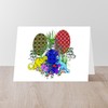 CafePress Dinosaur Easter Eggs Folded Greeting Cards (10-pack) Matte