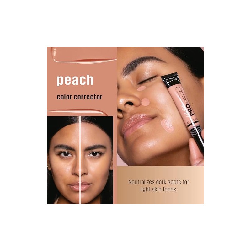 L.A. Girl Pro Conceal HD Concealer, Peach Corrector, 0.28 Ounce