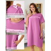 voeeron Hospital Gowns for Women Soft Short Sleeve Patient Gown